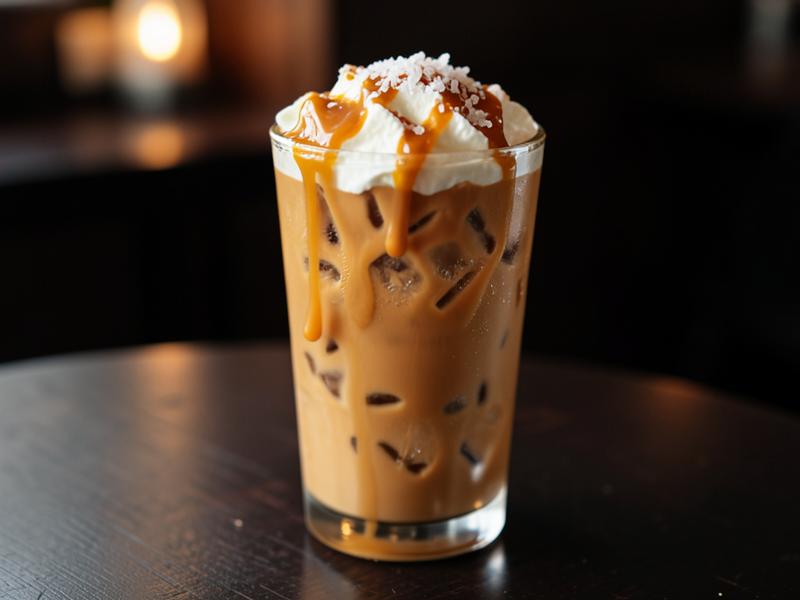 Iced Salted Caramel Latte